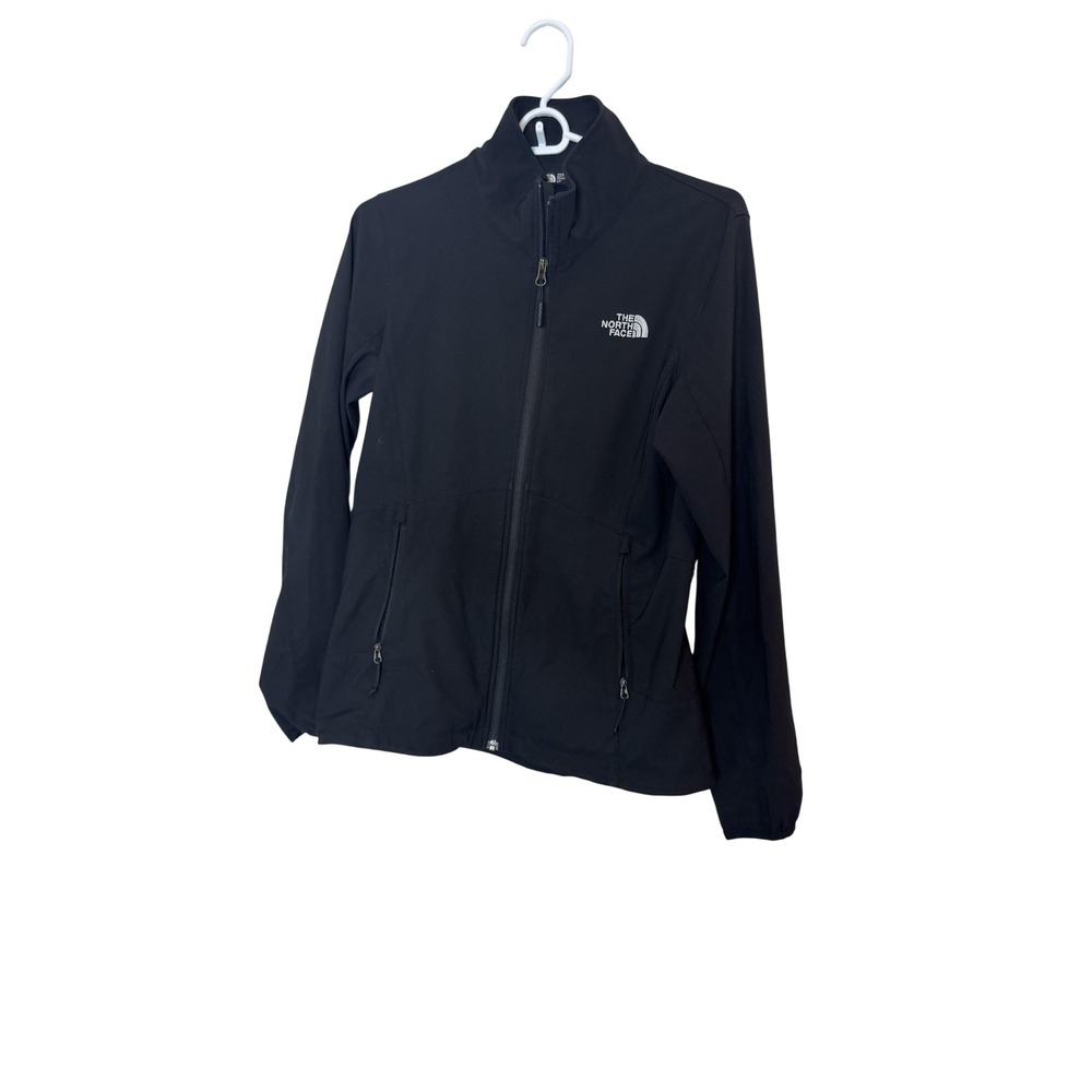 The North Face Jacket Womens Small Black Softshell Full Zip Stretch Outdoor